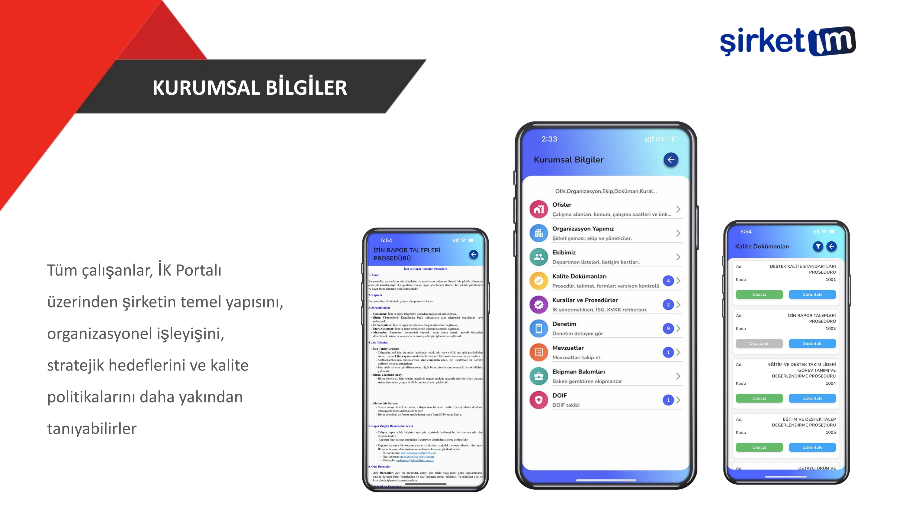 Şirketim sunum sayfa 21: Kurumsal Bilgiler