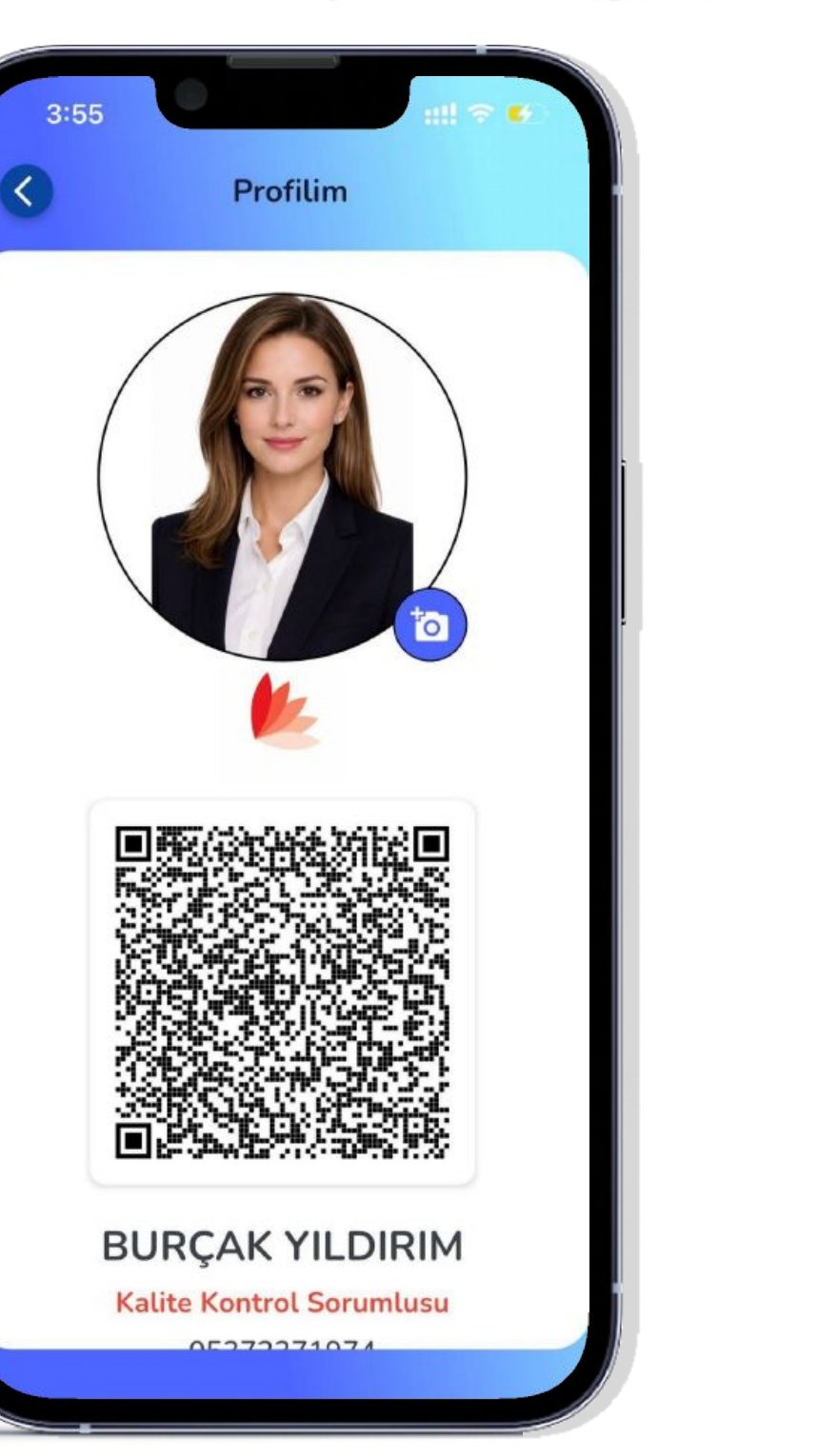 Şirketim mobil uygulama — Profilim ekranı